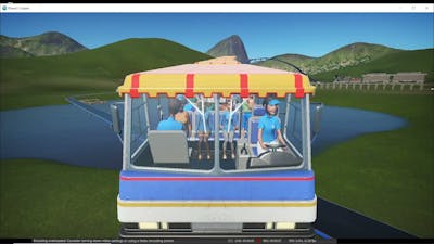 Planet Coaster. Created a tram ride using Studio Pack. Recording made on OBS Studio with default set