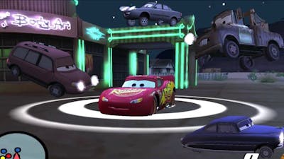 Disney Pixars Cars Movie Game - Crash Mcqueen 123 - Flying Pink Van