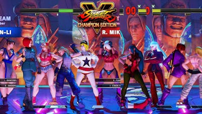 Street Fighter V: CE Sakura/Ibuki/Lucia/Poison/Chun Li vs R.Mika/Juri/Kolin/Laura/Cammy PC Mod