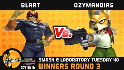 S@LT #40 | Blart (Falcon) vs Ozymandias (Fox) - Winners Round 3 - SSBM