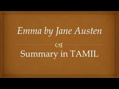 Emma by Jane Austen summary in TAMIL