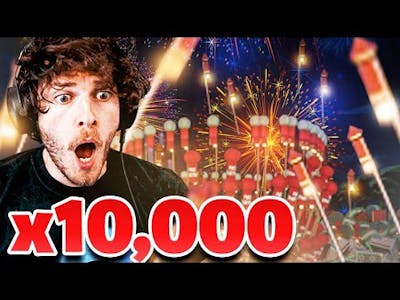 i detonated 10,000 fireworks and this happened
