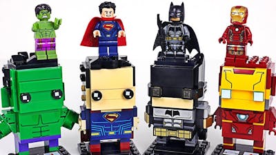 Lego BrickHeadz DC Justice League Batman, Superman vs Marvel Avengers Hulk, Iron Man - DuDuPopTOY