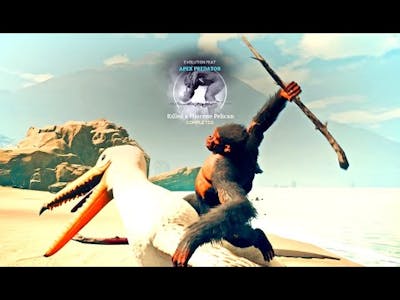 Miocene Pelican Kill Monkey in Ancestors: The Humankind Odyssey Ending