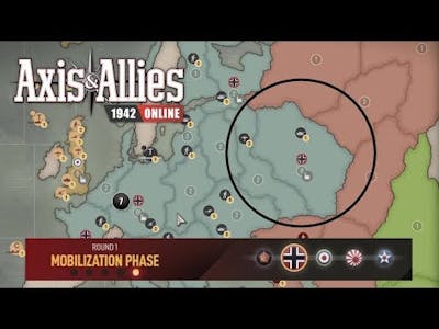 Axis &amp; Allies 1942 Online: (Ranked) Capturing Moscow in Round 1!