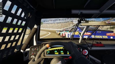 Nascar Heat 3  racing in the back of the pack at Indy