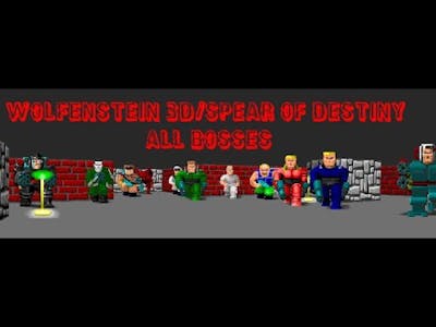 Wolfenstein 3D and Spear of Destiny all bosses