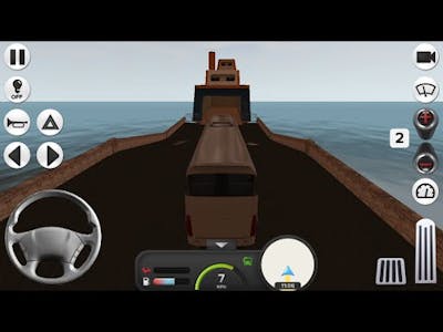 Coach Bus Simulator Gameplay Taking Ferry Boat