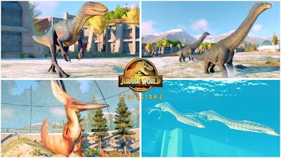 Late Cretaceous DLC Pack, Australovenator, Barbaridactylus 🦖 Jurassic World Evolution 2 Animations