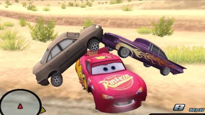Disney Pixars Cars Movie Game - Crash Mcqueen 75 - Crusing Radiator Springs