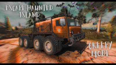ESCAPE FROM A HAUNTED ISLAND! CREEPY GAME MODE | OFF THE ROAD, OPEN WORLD HORROR DRIVING GAME