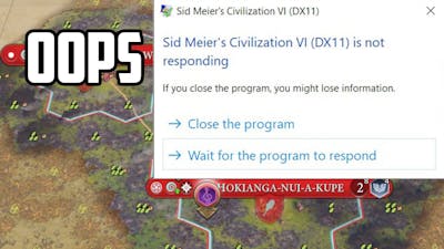 I lit my Forest Nothing map on fire so hard it crashed Civ 6