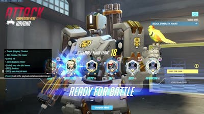 Overwatch - Open Competitive with Bastion game - John Overwatch :-) Full-Match