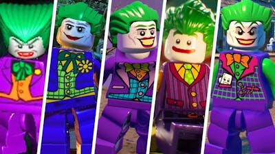 Joker Evolution in LEGO Videogames (DLC Included)
