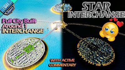 Star Interchange City Part 1 | Cities Skylines Tutorial | Sunset Harbor | Airports DLC | CS #gaming