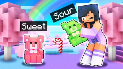 A SWEET and SOUR Candy DIMENSION In Minecraft!