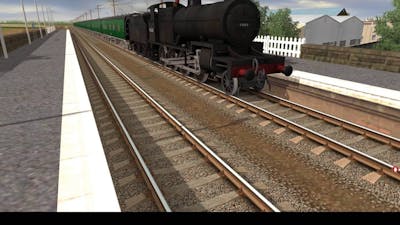 Trainz Spotting on ECML: Steam Trains passing through the station