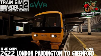 2G22 London Paddington - Greenford 3:42pm Great Western Express Train Sim World 2