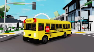 SCHOOL BUS DRIVER IN BROOKHAVEN! (Roblox)