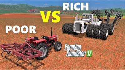 Farming Simulator 17 : POOR VS RICH !!! Farmer Comparison | CULTIVATOR!!!