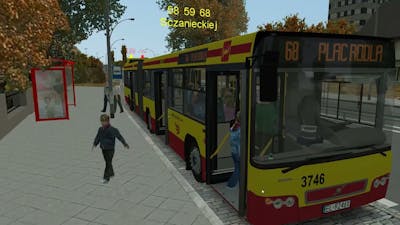 Omsi 2 | Project Fikcyjny Szczecin | Line 68 Kormoranow to Plac Rodla | Volvo 7700A