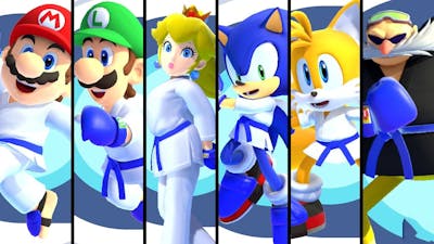 Mario  Sonic at the Olympic Games Tokyo 2020 - Karate (All Characters)