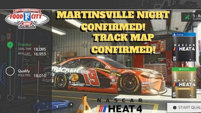 NASCAR HEAT 4 - TRACK MAP CONFIRMED | MARTINSVILLE NIGHT RACE CONFIRMED!