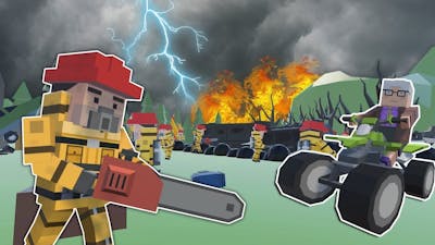 FOREST FIRE CAUSED BY MASSIVE LIGHTNING STORM! - Tiny Town VR Gameplay - HTC Vive VR Game