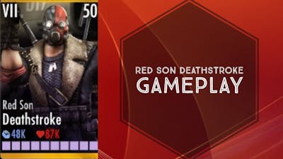 Injustice Gods Among Us-Red Son Deathstroke Gameplay Elite VII
