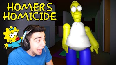 HOMER SIMPSON LOST HIS FREAKINs Homicide (Simpsons Horror Game)