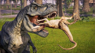 🌍 Jurassic World Evolution - Return to Jurassic Park Tyrannosaurus Rex Vs Raptors Breakout  Fight