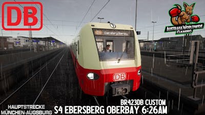 S4 Ebersberg Oberbay 6:26am Hauptstrecke München – Augsburg : Train Sim World 2 IN 4K 60FPS
