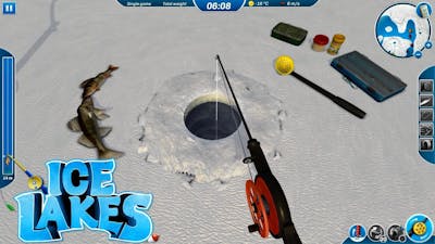 Ice Lakes Walkthrough Gameplay - Fishing Simulator / PC