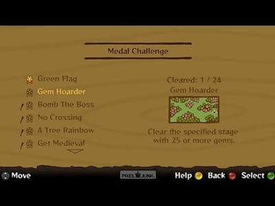 PixelJunk Monsters Ultimate Edition, Medal Challenge - Gem Hoarder