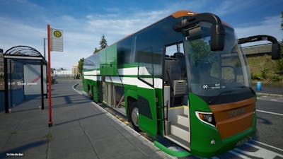 Fernbus Simulator HD Gameplay 2020. Indian Tri-Coloured Scania Bus. Winding Roads.