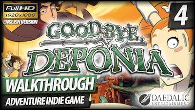 Goodbye Deponia Walkthrough - PART 4 Heater Puzzle  Getting a Pie (No Commentary)