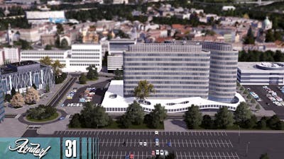 Cities Skylines: ARNDORF - The Business Center and Radio Station #31