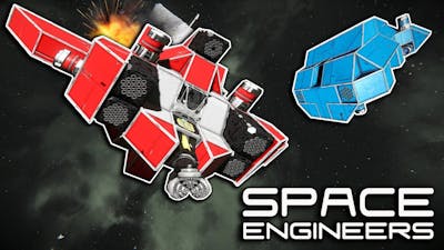 EPIC SPACESHIP BATTLES! - Space Engineers Multiplayer Gameplay - Creative Space Survival