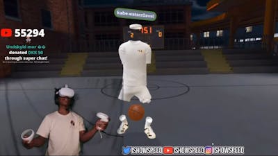 IShowSpeed plays VR basketball and accidentally breaks his PC 🤣🤣