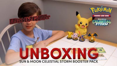 Pokémon Sun &amp; Moon Celestial Storm | Booster Pack Card Unboxing