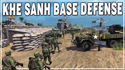 DEFENDING KHE SANH Firebase against OVERWHELMING NVA Attack! | MoWAS 2 Vietnam Mod Gameplay
