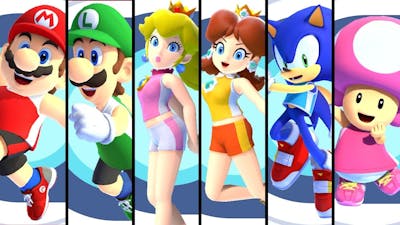 Mario  Sonic at the Olympic Games Tokyo 2020 - 100m Hurdles (All Characters)