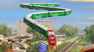 Kereta Terbang Seperti Dragonball | Flying Carriage Like Dragonball - Train Simulator 2019