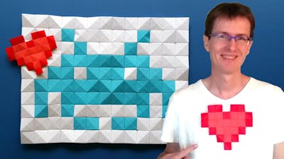 Make Cool Origami Mosaics with Origami Pixels - Easy Tutorial for the Modular Origami Pixel Unit