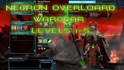 Dawn of War 2: Retribution - Necron Overlord Wargear (Level 1-5)
