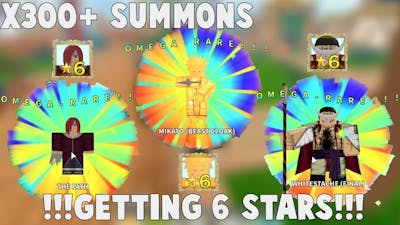 GETTING ALL THE 6 STARS IN THE GAME x300+ SUMMONS IN *ALL STAR TOWER DEFENSE* | ROBLOX