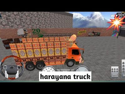 harayana truck games,bhut he sanadar truck, transport company load