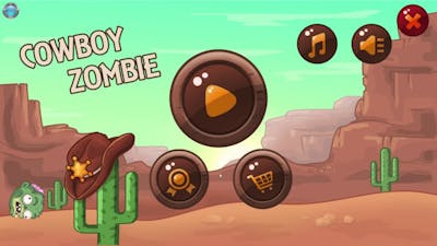 Cowboy zombie Gameplay 60fps