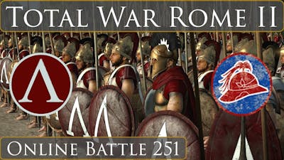 Total War Rome 2 Online Battle Video 251 Sparta vs Baktria