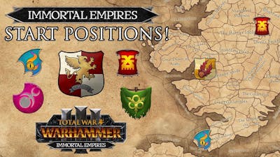 START POSITIONS Revealed in Immortal Empires  - Empire  Chaos Gods | Warhammer 3